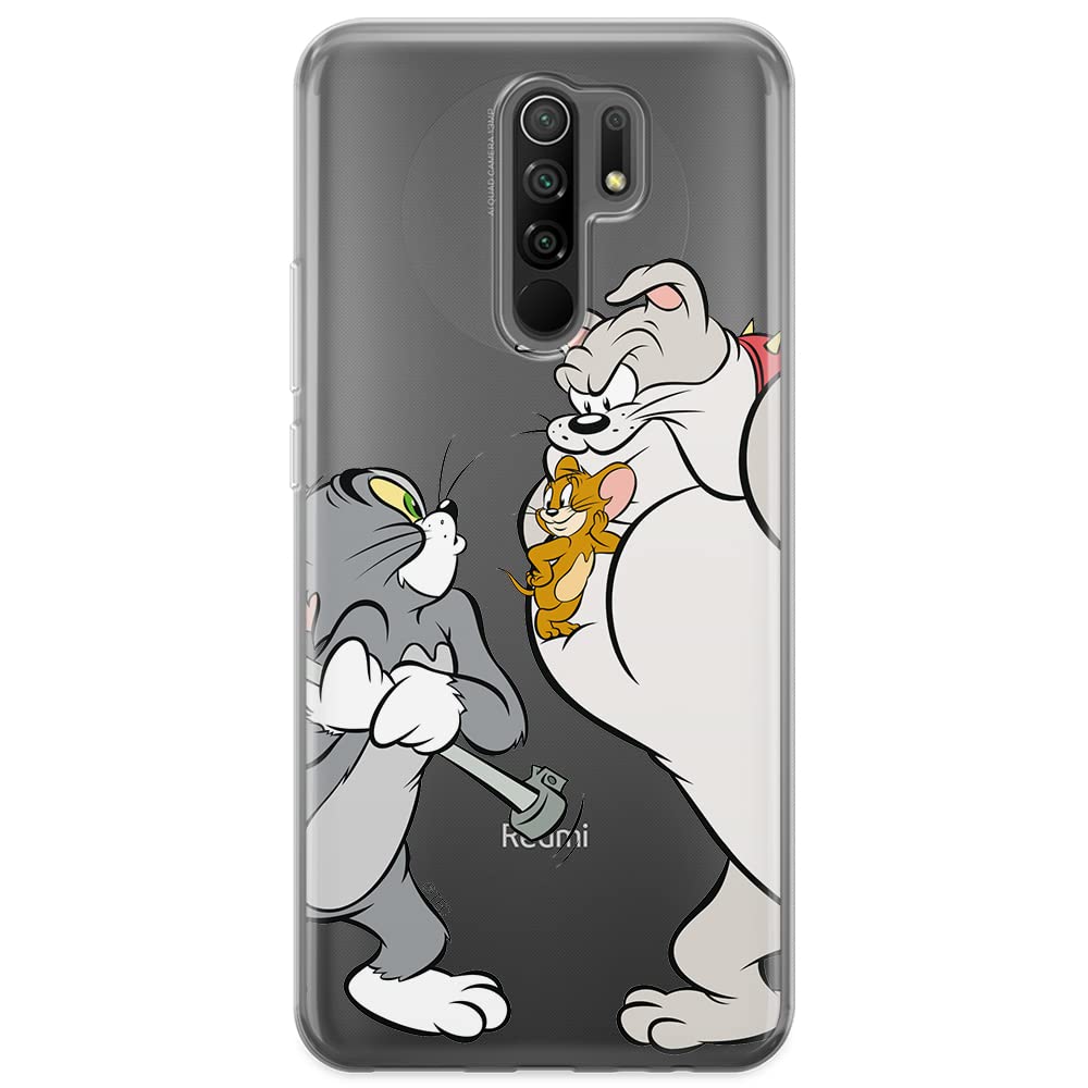 ERT GROUP mobile phone case for Xiaomi REDMI 9 original and officially Licensed Tom & Jerry pattern 001 optimally adapted to the shape of the mobile phone, partially transparent