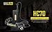 Nitecore HC70 1000 Lumen CREE LED Headlamp with Detached Battery Case with EdisonBright USB Charging Cable