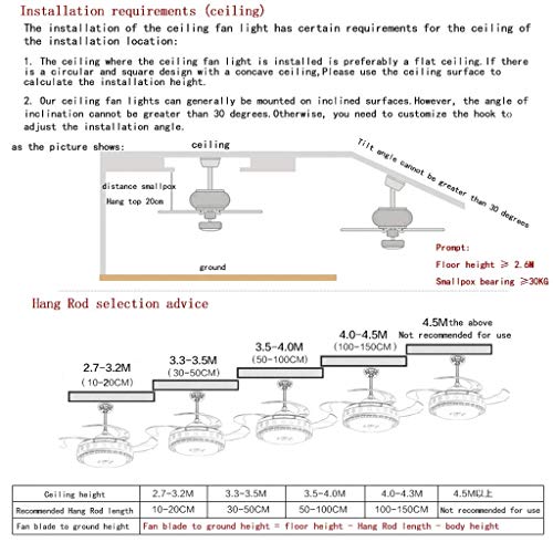 Amazon Com Belief Rebirth Ceiling Fans With Light 36 Inch Modern