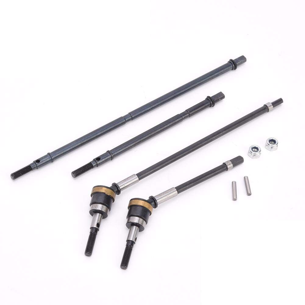 RC Drive Shaft, 2 Pcs Alloy Steel CVD Drive Joint Shaft Front Axle Spare Parts for Axial Wraith SCX10 / SCX10 II RC Car