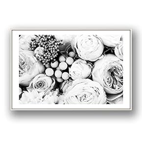 Framed Canvas Wall Art for Living Room, Bedroom Rose Flowers Canvas Prints for Modern Home Decoration Ready to Hang - 16"x24" inches