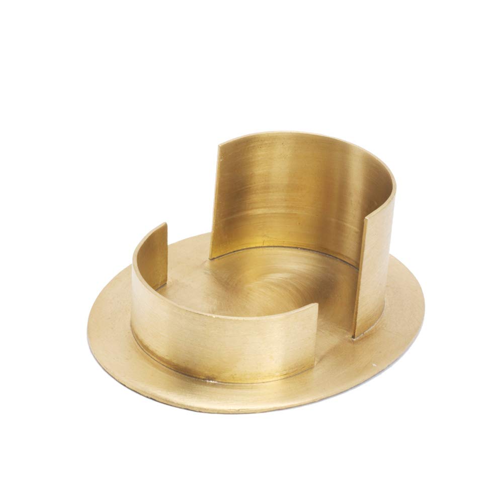 NKlaus candle holder 8x10 cm candle holder 4cm high oval wedding candles baptism communion decoration 2805