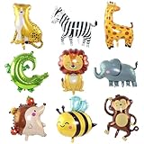 Siumir Jungle Animal Balloons, 9 Gaint