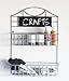 Wall Mounted 2-tier Universal Rack with Chalkboard - Kitchen, Spices, Mail Holder, Crafts Storage Organizer Basket Shelf