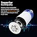 Light Bulb with Bluetooth Speaker,Led Smart Music Bulb,Wireless Bluetooth Light Bulb Speaker Controlled by Smartphones(Blue Warm White)