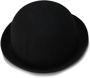 Girls black bowler hat Clearance