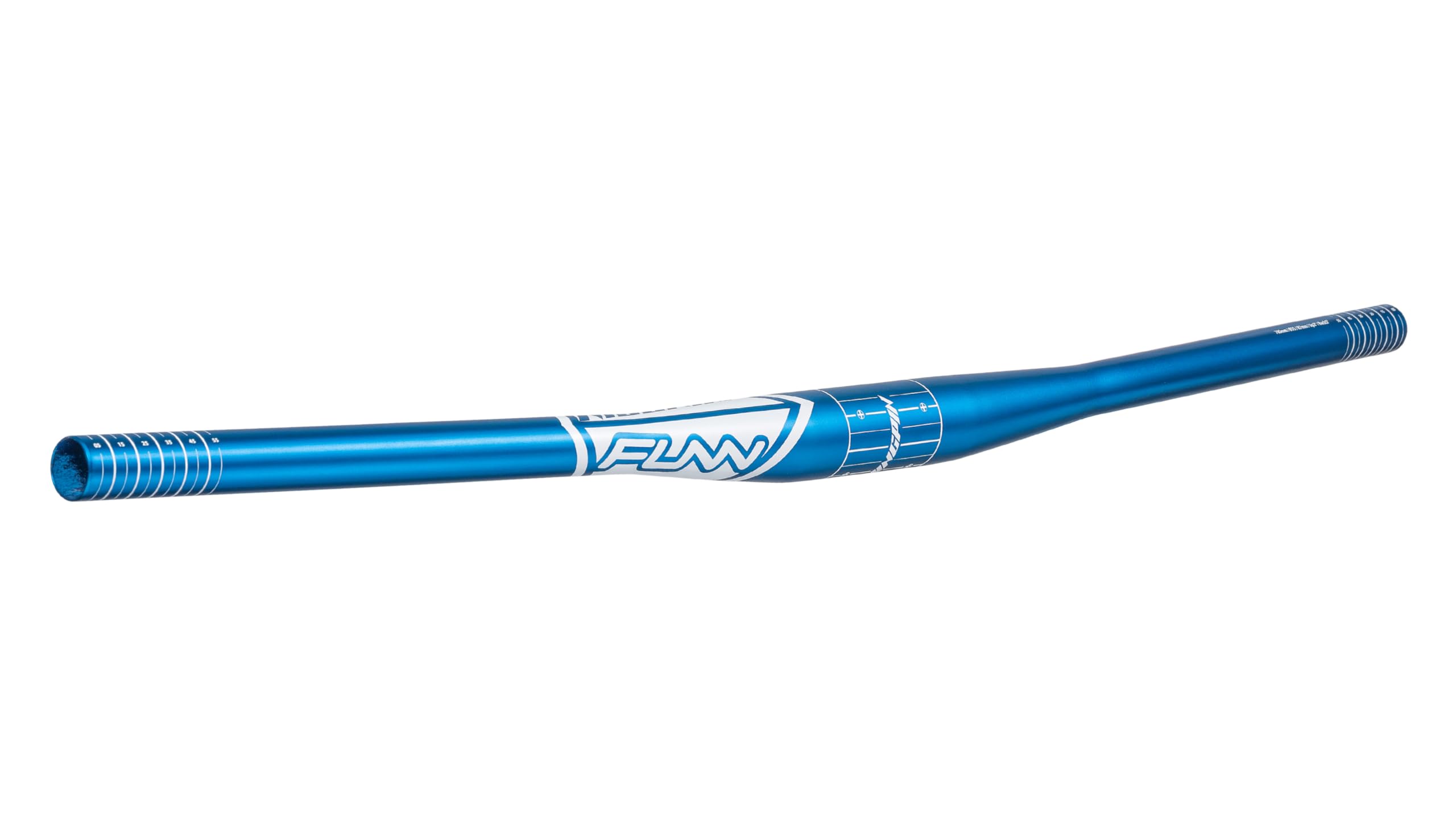 Funn Kingpin Mountain Bike Handlebar with Bar Clamp 35mm and Width 785mm, Tough and Lightweight Alloy Riser Handlebar for MTB, BMX and Road Bike, Rise 7mm MTB Handlebar (Blue)