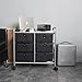 EaseOffice 6-Drawer Rolling Storage Cart with Heavy Duty Chrome Steel Frame for Home, Office, Beauty Salon and More, Black