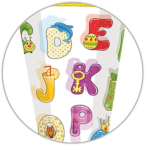 alles-meine.de GmbH 10 Stück Schultüten - Buchstaben & Alphabet - 50 cm - rund - incl. individueller Schleife - mit… – Bild 4
