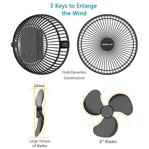 5 OPOLAR+10000mAh+Rechargeable+Circulating+Treadmill