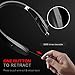 Bluetooth Headphones Wireless Neckband Headset - Sweatproof Foldable Earphones with Mic, Retractable Earbud and 16 Hours Play Time for iPhone Android Cellphone Tablets TV
