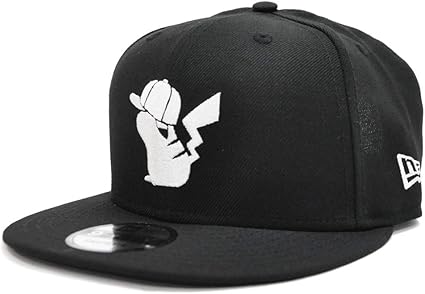 Amazon ニューエラ ポケモン 950 スナップバック キャップ ピカチュウ ブラック スノーホワイト キャップ 通販