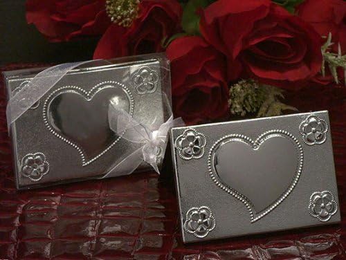 Silver Finish Two-Piece Compact Mirror Party Favors