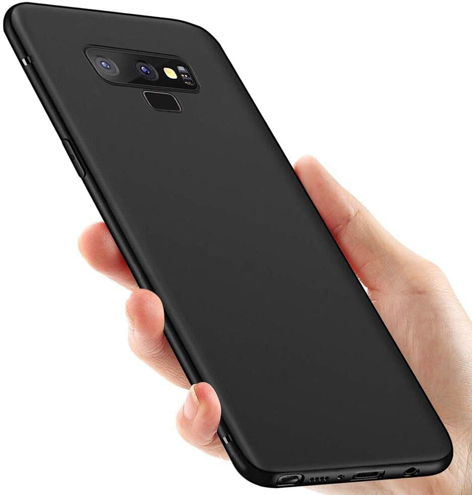 Galaxy Note 9 Bumper Case, otumixx Galaxy Note 9 TPU Case Matte Finish [Drop Protection] [Anti-Scratch] [Shock Absorption] Ultra-Thin Silicone Soft Cover for Samsung Galaxy Note 9 Case Cover - Black