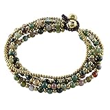 NOVICA Jasper Brass Beaded