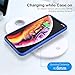 Wireless Charger FLOVEME 3 in 1 Wireless Charging pad 10W Qi Fast Wireless Charger Stand Compatible with Apple Watch Series Airpods iPhone X Xs Max Xr 8 /8Plus Samsung S10/9/S8/S8+