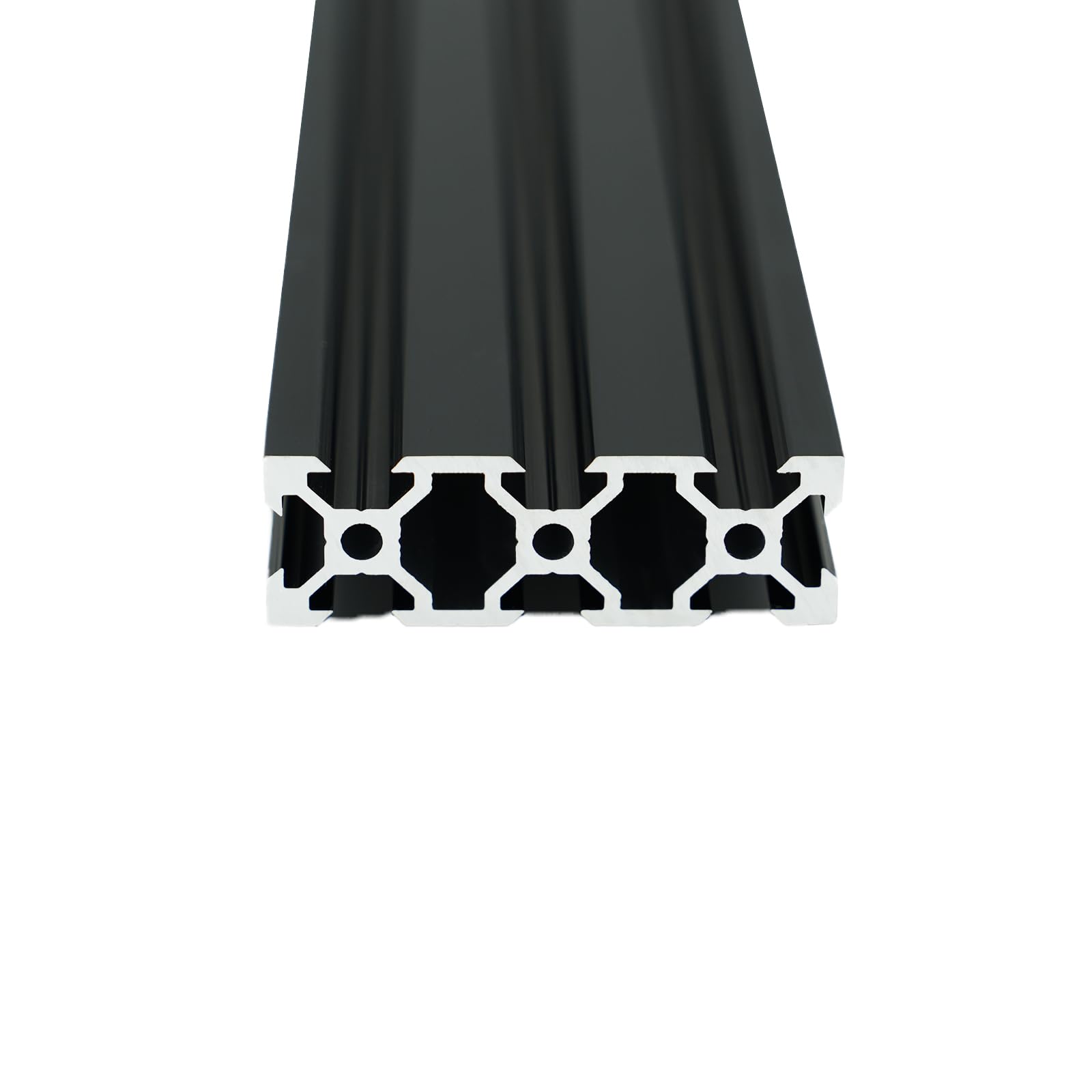 Iverntech 1PC 400mm 2060V Type European Standard Anodised Black Aluminium Profile Extrusion Linear Rail for 3D Printer and CNC DIY Laser Engraving Machine