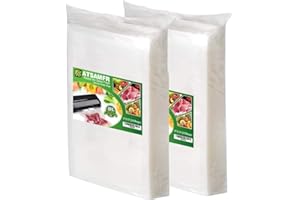 ATSAMFR 200 Pint Size 6x10Inch Vacuum Sealer Food Sealer Bags with BPA Free,Heavy Duty,Great for Vac storage or Sous Vide Coo