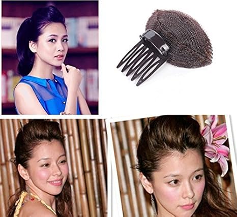 1pc Black Brown Charming Pompadour Fringe Bump It Up Volume