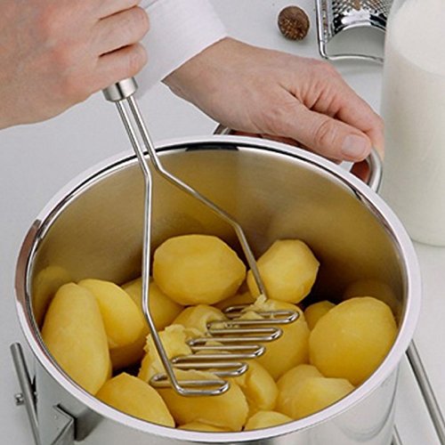 Kitchen Potato Press Stainless Steel Potato Masher Manual Potato Mash