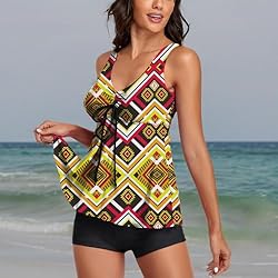 Omichic Womens Athletic Two Piece Bathing Suits