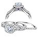Newshe Vintage Wedding Engagement Ring Set for Women 925 Sterling Silver 1.4ct White AAA Cz Size5-10