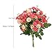 Artificial Flowers Fake Silk Carnations SOLEDI 2 Bunch 25-stem Plastic Flower Arrangement Wedding Party Home Garden Decor SMALL MINI SIZE (Pink)