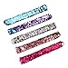 Yolito 5 Pack Mermaid Slap Bracelets Reversible Magic Sequin Bracelets Toys 2-Color with Comfortable Velvet Lining Birthday for Kids