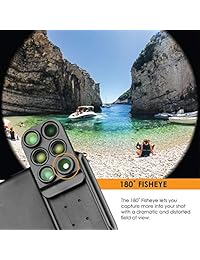 Ztylus Interruptor 6 para Apple iPhone Xs: 6 en 1 Dual Optics Lens System (Fisheye, Telephoto, Wide Angle, Macro y Super Macro), doble capa de protección
