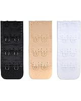 Closecret Women's Nylon Bra Extender Multi-size Brassiere Strap Extension (2 Hooks 3/8 Inch Spacing)