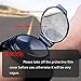 ICOCOPRO Bike Rear View Mirror-Slim Fit, Rotatable & Collapsible Mirror Bike Backeye Adjustable Armband Wrist Wear Bike Mirror for Safety Rear View Biking