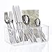 STORi Clear Plastic Utensil and Condiment Caddy | 5 Compartments
