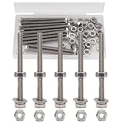 1/4-20 Bolts Nuts Washers Kit, binifiMux 50pcs