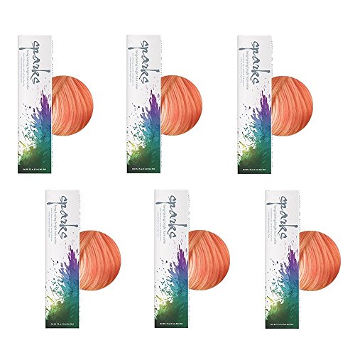 SPARKS Long Lasting Bright Permanent Hair Color Rose Gold HC-00465 (6 Pack)