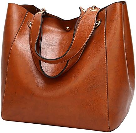Halemet Womens Satchel Hobo Top Handle Tote Leather Handbag Designer Shoulder Purse Bucket Crossbody Bag
