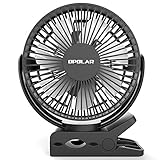 OPOLAR Clip on Fan, 5200mAh Battery Powered, Strong