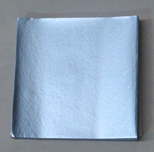 Candy Molds N More 3 x 3 inch Dull Matte Blue Confectionery Foil Wrappers, 125 Sheets