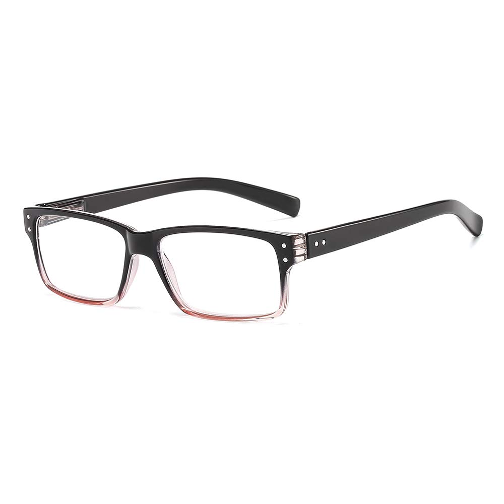 Suertree Reading Glasses, Hinged Reading Glasses Visual Aid Eye Glasses Reading Aid for Men and Women Fashion Gradient Frames Comfortable Glasses for Reading — image 1