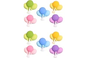 Veemoon 10 Pieces Resin Cloud Balloon Charms Set for DIY Phone Case Hair Barrette Decorations, Assorted