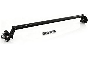 DREAMDRAGON 3500 lbs Trailer Drop Axle with 5-Lug 4.5'' Hubs - 3500 lb Idler 4" Drop, 89'' Hubface, Loose Spring Seats