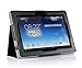 ProCase ASUS MeMO Pad FHD 10 Protective Case with Bonus Stylus Pen - Flip Stand Leather Cover for ASUS MeMO Pad FHD 10 Inch WiFi LTE Tablet ME302, Built-in Stand, Supports Auto Sleep/Wake (Black)