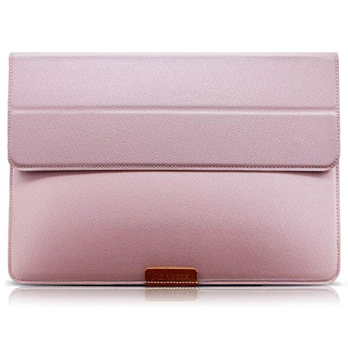 Leather Laptop Sleeve 13/13.3 Inch with Stand Waterproof Laptop Case for 13" MacBook Pro 2018 2017 2016 / Pro Retina/MacBook Air 13.3" Surface Laptop 2017 / Surface Book 13"