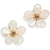 Deepa Gurnani Women's Deepa by Deepa Gurnani Hattie Earrings, Ivory, Off White, One Size