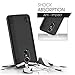 LG K20 Plus Case, LG K20 V Case, LG Harmony Case, LG Grace Case, JATEM Minimalistic Design Hybrid [Slim Fit] Smooth Hard Cover with TPU Case + 2 HD Screen Protectors (Black/Black)