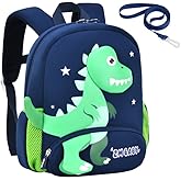 Padgene Toddler Backpacks Kids Preschool Backpack Waterproof Neoprene Animal Schoolbag Lunch backpack 3D Cartoon Mini Travel Bag for Boys Girls Ages 3-5