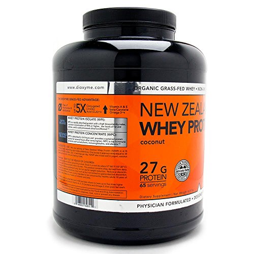 DIOXYME New Zealand Grass Fed Whey Protein Powder, 5 lbs of Low Carb