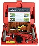 Boulder Tools - Heavy Duty Tire Repair Kit for Car, Truck, RV, Jeep, ATV, Motorcycle, Tractor, Trailer. Flat Tire Puncture Repair Kit