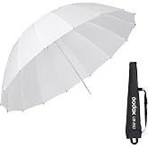 Godox UB-85D 33.5in/85cm Parabolic Translucent Umbrella White | Shoot Through Photography Umbrella with Carry Bag Portable for Vedio Studio Shooting Speedlite