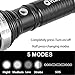 CVLIFE 800 Lumens Cree Xm-l 8066-t6 Rechargeable Zoomable Flashlight Torch +18650 Battery+ Car/Wall Chargers