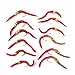 The Fly Fishing Place San Juan Worm Trout Fly Assortment, 12 Wet Nymph Flies, Hook Size 10, 4 Patterns